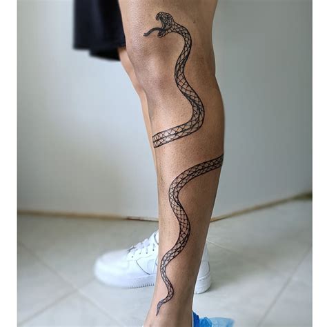 1 3 Day Temporary Tattoo Snake Leg Back Body Y2k Temu Australia