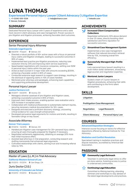 10 Lawyer Resume Samples Templates For 2025