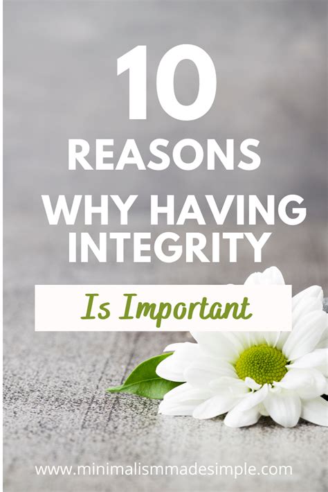 10 Reasons Why Integrity Is Important In Life Artofit