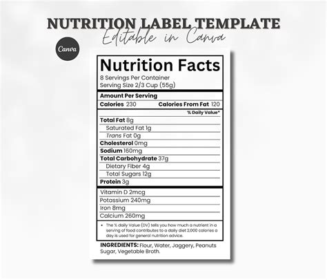 100 Nutriations Facts Editable Nutrition Facts Template Nutrition Facts Png Birthday 100 Nutriations Facts Editable Nutrition Facts Template Nutrition Facts Png Birthday