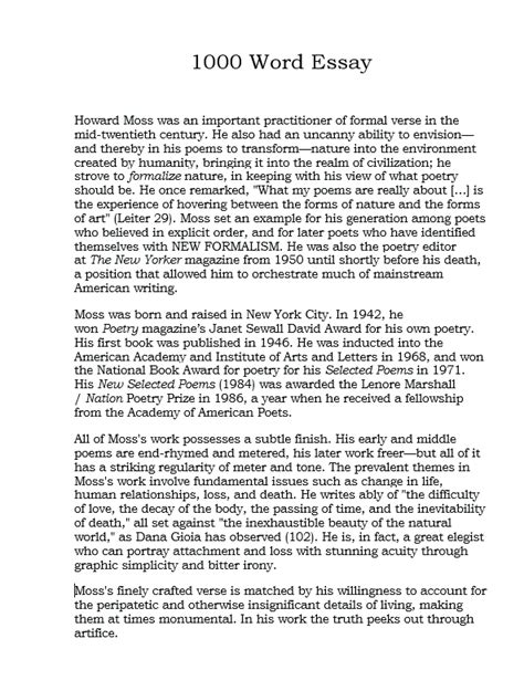 1000 Words Essay Examples And Guides Essayruler 1000 Words Essay Examples And Guides Essayruler