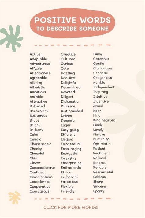 101 Positive Words To Describe Someone A Thousand Lights 101 Positive Words To Describe Someone A Thousand Lights