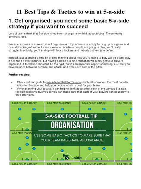 11 Best Tips 5 Vs 5 Pdf Teams Leisure