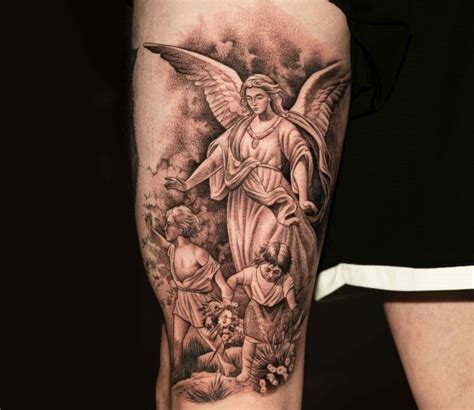 11 Female Protector Guardian Angel Tattoo Ideas That Will Blow Your Mind 11 Female Protector Guardian Angel Tattoo Ideas That Will Blow Your Mind