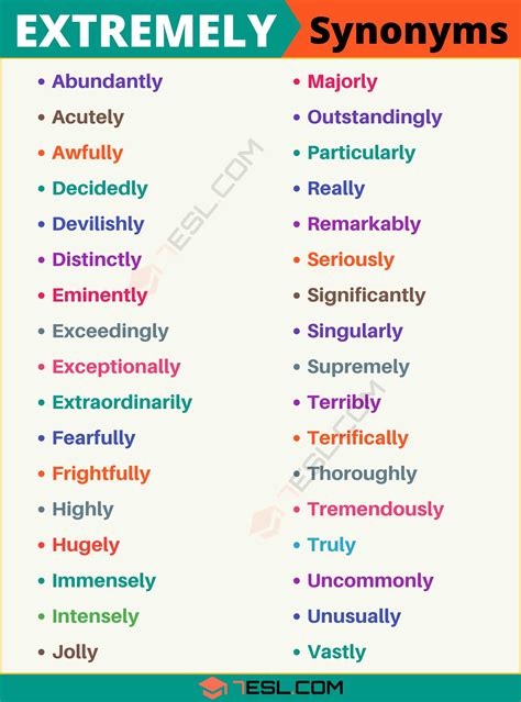 110 Synonyms For Amp Quot Extremely Amp Quot With Examples Another Word For Extremely 7Esl 110 Synonyms For Amp Quot Extremely Amp Quot With Examples Another Word For Extremely 7Esl