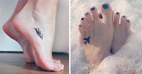 115 Tiny Foot Tattoo Ideas Showing Sometimes Less Is More Bored Panda
