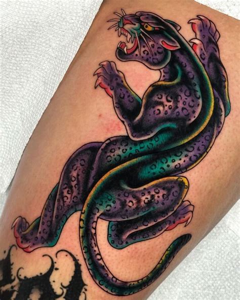 12 Awesomely Iconic American Traditional Tattoos For Men In 2025 Tattoos Panther Tattoo