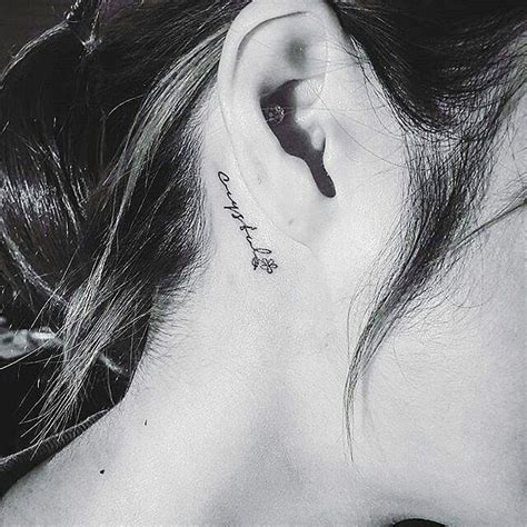 14 Good Ideas For Tattoos Behind The Ear Ideas 14 Good Ideas For Tattoos Behind The Ear Ideas