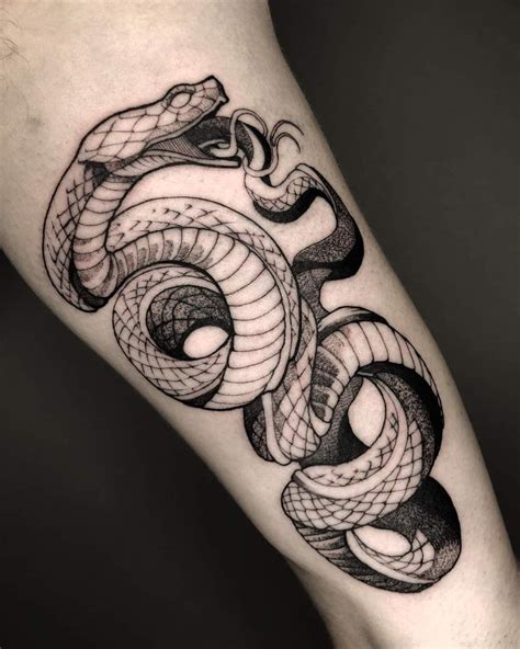 14 Viperid Snake Tattoo Designs And Ideas