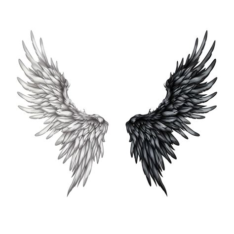 170 Angel And Devil Wings Tattoo Designs Silhouette Stock Illustrations Royalty Free Vector Graphics Clip Art Istock