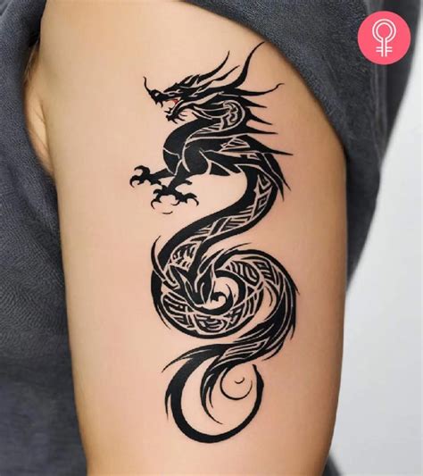 20 Bold And Mystical Tribal Dragon Tattoo Designs 20 Bold And Mystical Tribal Dragon Tattoo Designs
