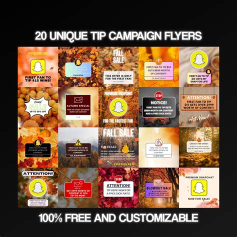 20 Onlyfans Tip Campaign Flyers For Fall Flyers For Onlyfans Tip Ideas For Onlyfans Campaigns