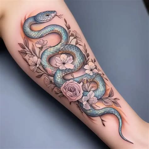 20 Stunning Feminine Snake Tattoo Designs