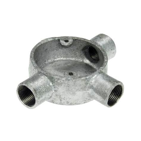 20Mm 3 Way Gi Circular Box 20Mm 3 Way Gi Circular Box