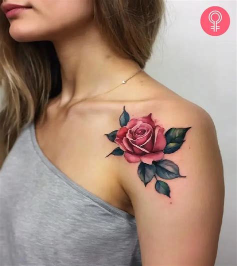 21 Rose Shoulder Tattoo Ideas For Women 21 Rose Shoulder Tattoo Ideas For Women