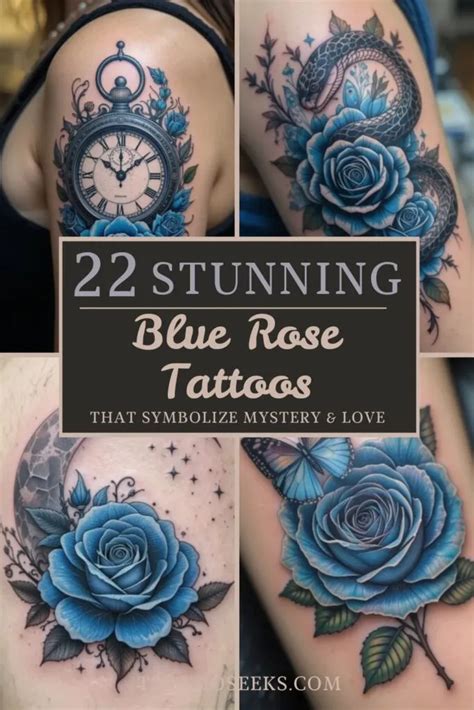 22 Stunning Blue Rose Tattoos That Symbolize Mystery And Beauty