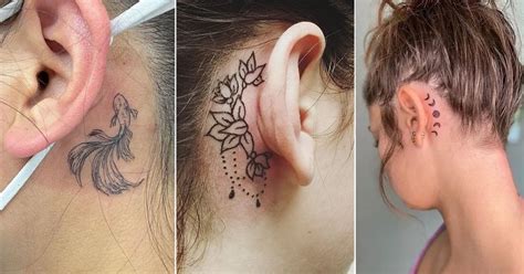 23 Subtle Behind The Ear Tattoos You Ll Want Asap Tattoosofasia