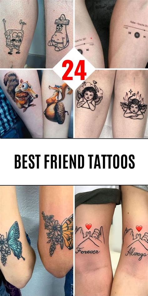 24 Unique Best Friend Tattoo Ideas Meaningful Designs For Women Men And Friendship Groups Of 3