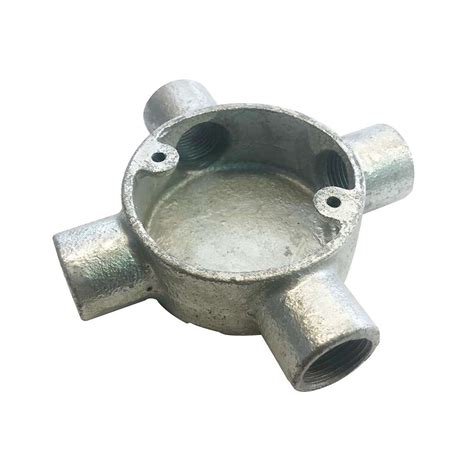 25Mm 4 Way Gi Circular Box 25Mm 4 Way Gi Circular Box