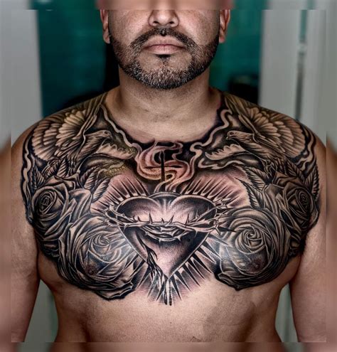 265 Chest Tattoos For Men Expressing Masculinity Through Ink Psycho Tats