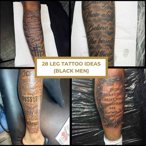 28 Leg Tattoos For Black Men 28 Leg Tattoos For Black Men