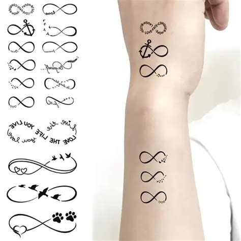 2Pcs Black Infinity Symbol Themed Small Pattern Tattoo Stickers Love Animal Waterproof Temporary Tattoo Stickers Suitable For Hands Legs Body Decoration S And Wo Party Decoration 2Pcs Black Infinity Symbol Themed Small Pattern Tattoo Stickers Love Animal Waterproof Temporary Tattoo Stickers Suitable For Hands Legs Body Decoration S And Wo Party Decoration