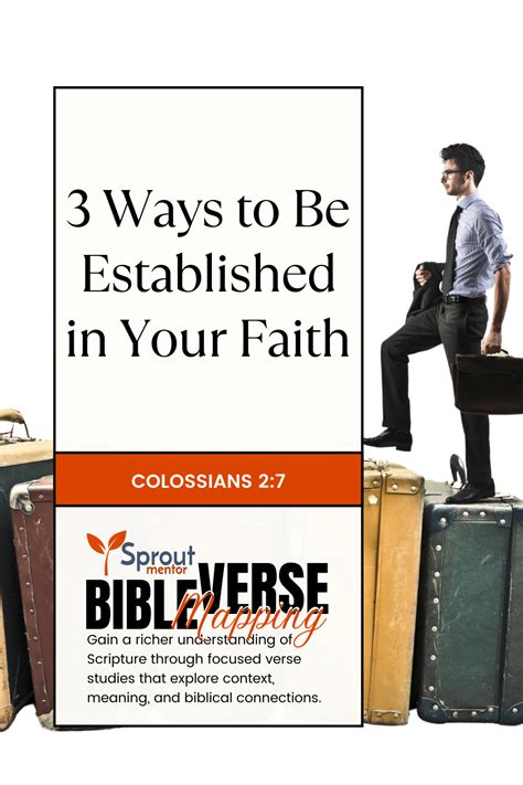 3 Ways To Be Established In Your Faith Colossians 2 7 Sproutmentor 3 Ways To Be Established In Your Faith Colossians 2 7 Sproutmentor