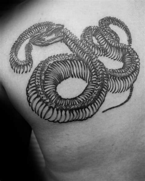 30 Cool Snake Skeleton Tattoo Ideas For Men