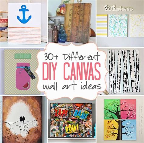 30 Creative And Easy Diy Canvas Wall Art Ideas