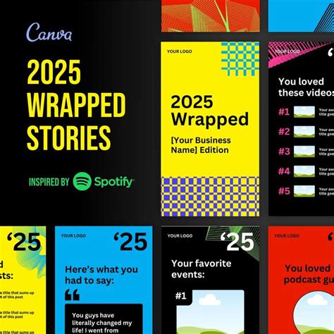 30 Spotify Wrapped 2025 Editable Canva Templates Social Media Recap Instagram Reels 30 Spotify Wrapped 2025 Editable Canva Templates Social Media Recap Instagram Reels