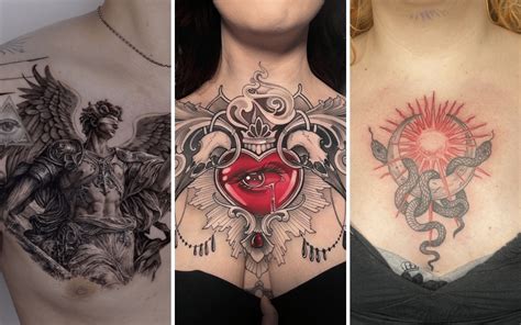 33 Sensational Chest Tattoos For You To Wear With Pride