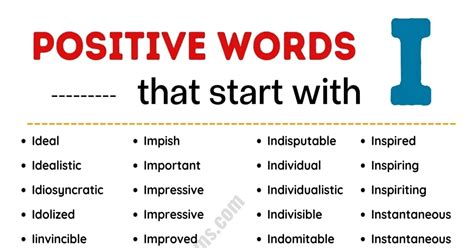 363 Interesting Positive Words That Start With I In English 363 Interesting Positive Words That Start With I In English