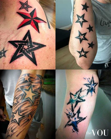 40 3D Star Tattoo Designs For Men 40 3D Star Tattoo Designs For Men