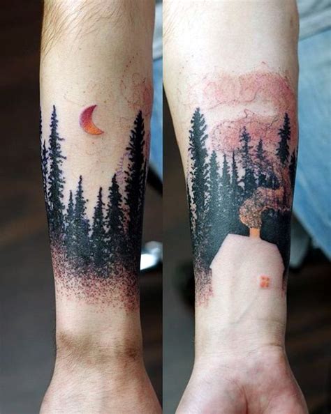 40 Deep And Super Cool Forest Tattoo Ideas Bored Art 40 Deep And Super Cool Forest Tattoo Ideas Bored Art