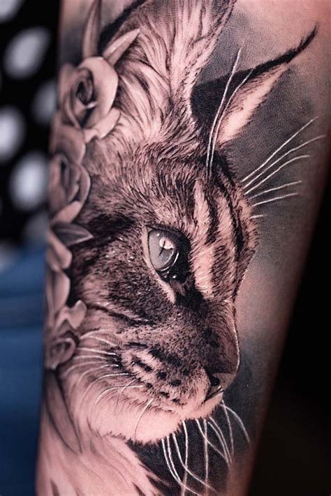 40 Incredible Realistic Cat Tattoos That Are Trending Cat Tattoo Cat Tattoo Designs Cat Portrait Tattoos