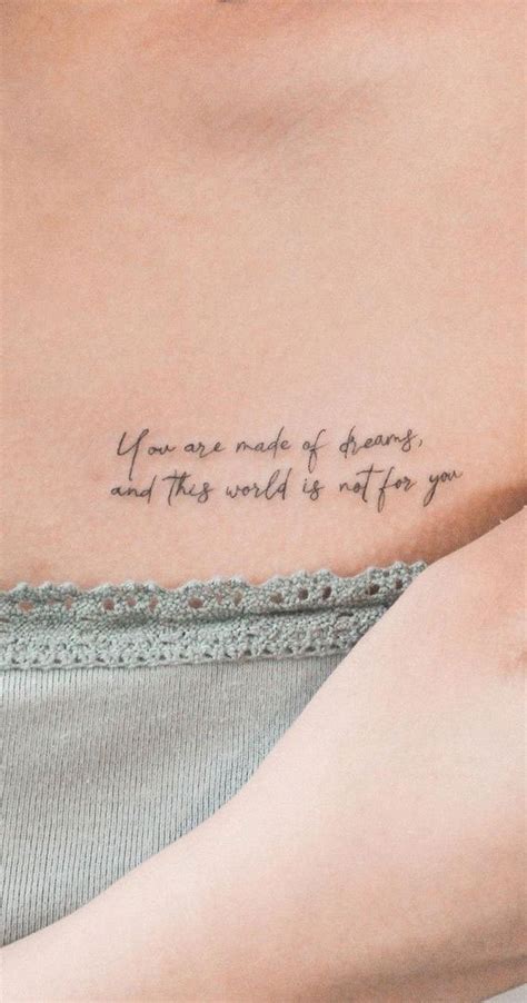 40 Meaningful Word Tattoos You Are Made Of Dreams And This World Is Not For You I Take You Haircuts Hairstyles Hair Colours Home Decor To Wedding Ideas 40 Meaningful Word Tattoos You Are Made Of Dreams And This World Is Not For You I Take You Haircuts Hairstyles Hair Colours Home Decor To Wedding Ideas