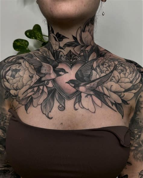 40 Stunning Chest Tattoos Women Will Adore And Inspire Inked Amp Styled 40 Stunning Chest Tattoos Women Will Adore And Inspire Inked Amp Styled