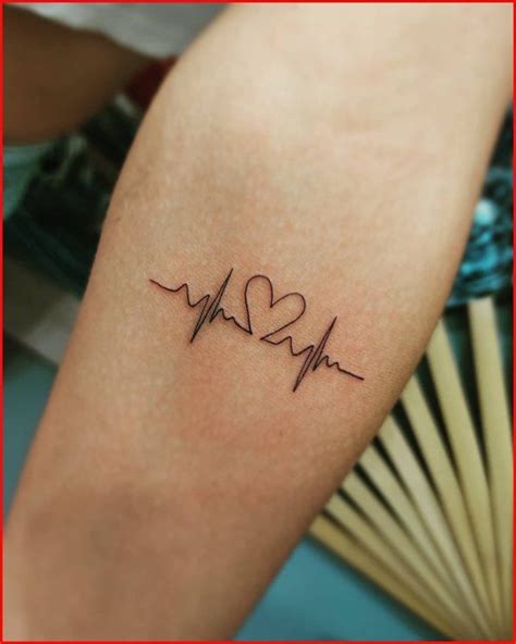 45 Best Heartbeat Tattoos That Will Instantly Make You Fall In Love Heartbeat Tattoo Tattoo