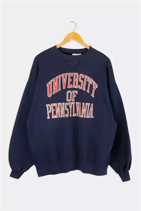 47 Brandpenn Navy And Red Crewneck Sweatshirt Xl University Of Pennsylvania