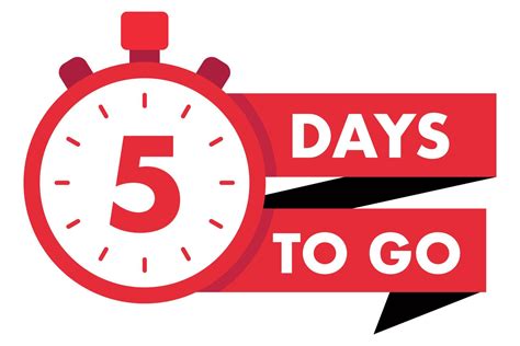 5 Days To Go Logo 57964877 Vector Art At Vecteezy 5 Days To Go Logo 57964877 Vector Art At Vecteezy
