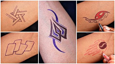 5 Easy Very Simple Tattoo Design Temporary Tattoo Design With Pen At Home Tattoo Viral Art 5 Easy Very Simple Tattoo Design Temporary Tattoo Design With Pen At Home Tattoo Viral Art