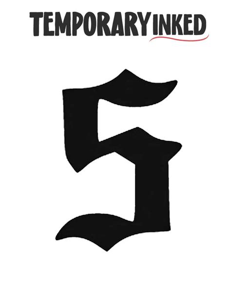 5 Number Create Your Own Tattoo Temporaryinked Com Temporary Inked