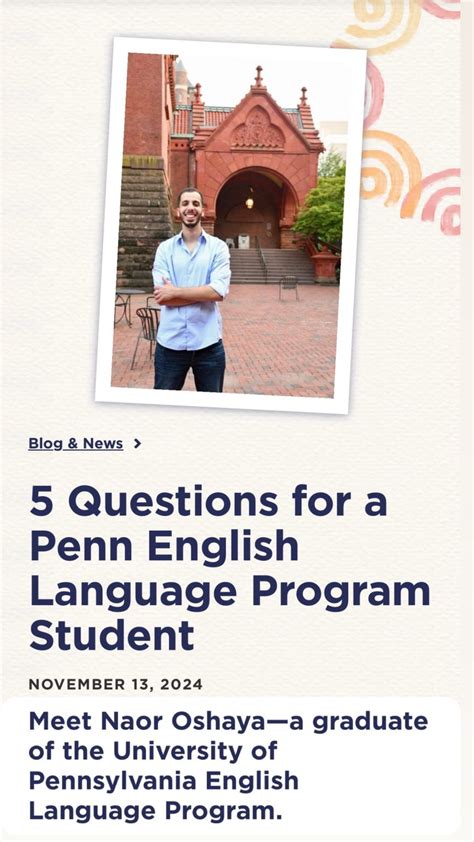 5 Questions For A Penn English Language Connects Foundation 5 Questions For A Penn English Language Connects Foundation