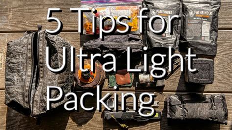 5 Tips For Packing Ultra Light