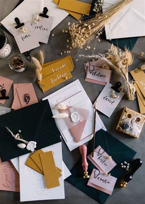 5 Ways To Incorporate Dried Flowers Into Your Wedding Stationery Lauren Saylor Interiors Design A Fabulous Fete Wedding Invitations Stationery