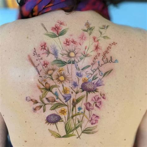 50 Coolest Wildflower Tattoo Ideas
