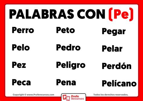 5000 Palabras Con Pe