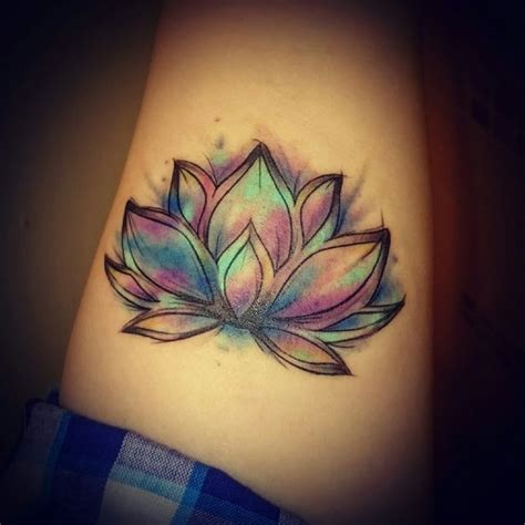 64 Lotus Flower Elbow Tattoo Tatouage Png