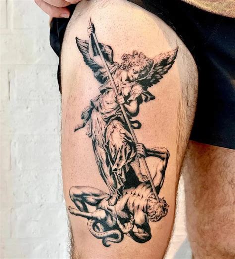 65 Unmissable St Michael Tattoo Ideas With Enthralling Meaning 65 Unmissable St Michael Tattoo Ideas With Enthralling Meaning