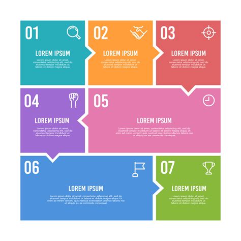 7 7 Pasos Infograf A P Ster O Folleto Vector Ilustraci N 25463789